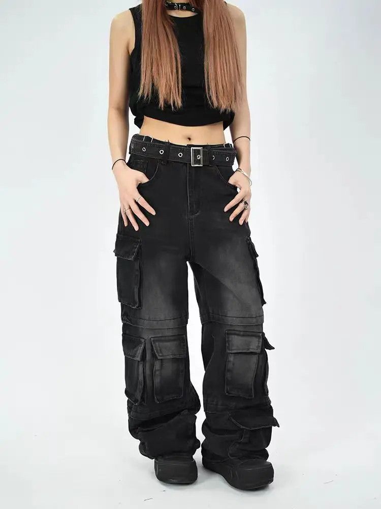 Designer × Japanese Brand Vintage Streetwear Hip Hop Loose Casual Pants Size US 31 - 1 Thumbnail