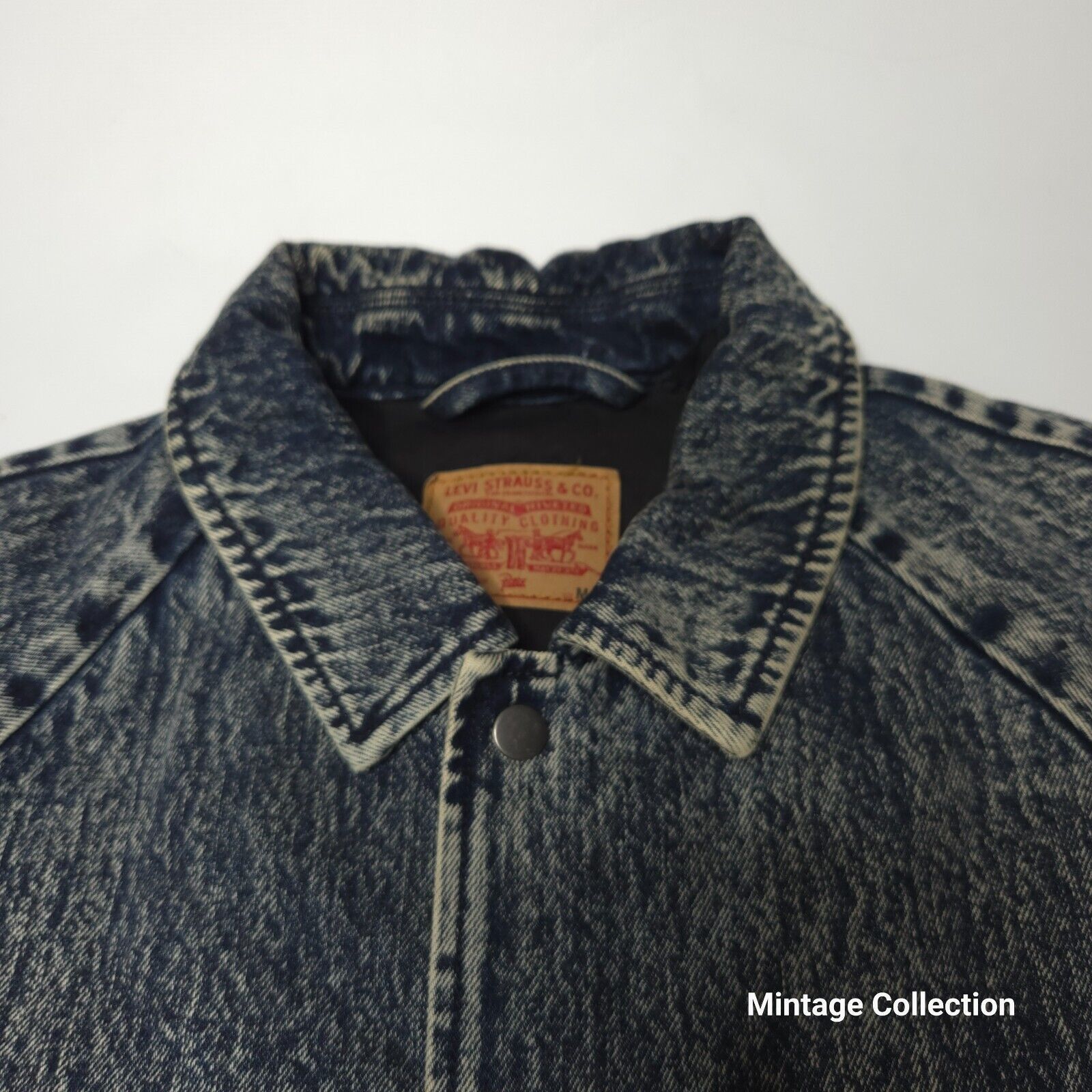 Patta PATTA x LEVI'S ACID WASH DENIM JACKET LINED SNAP BUTTON Sz M Size US M / EU 48-50 / 2 - 3 Thumbnail