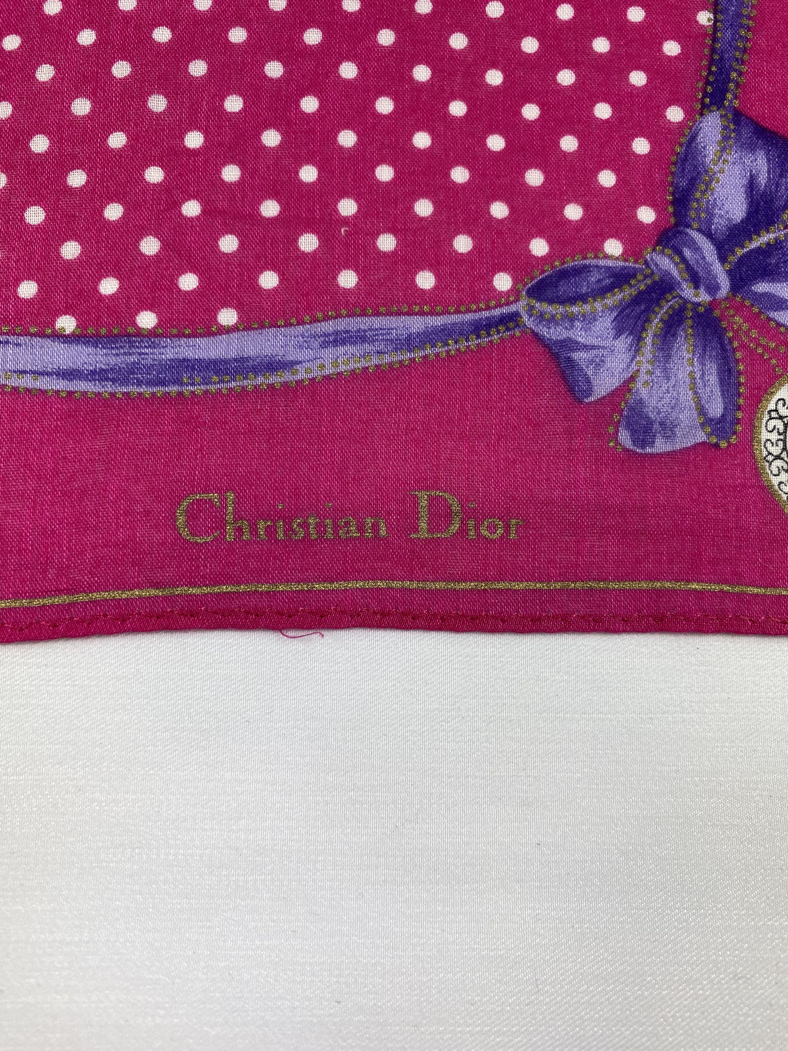 Vintage Christian Dior Handkerchief / Bandana / Neckerchief Size ONE SIZE - 5 Thumbnail