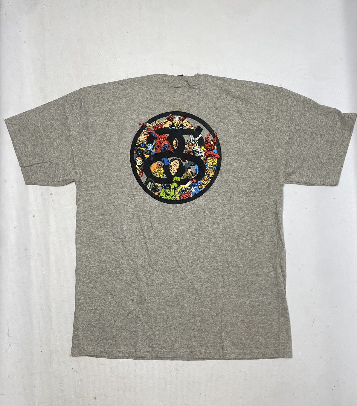 Stussy Stüssy x Marvel World Tour T-shirt, size XL, gray, new Size US XL / EU 56 / 4 - 4 Thumbnail