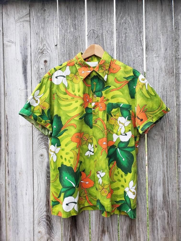 Designer Vintage Mens Hawaiian Party Button down shirt button up Size US L / EU 52-54 / 3 - 1 Thumbnail