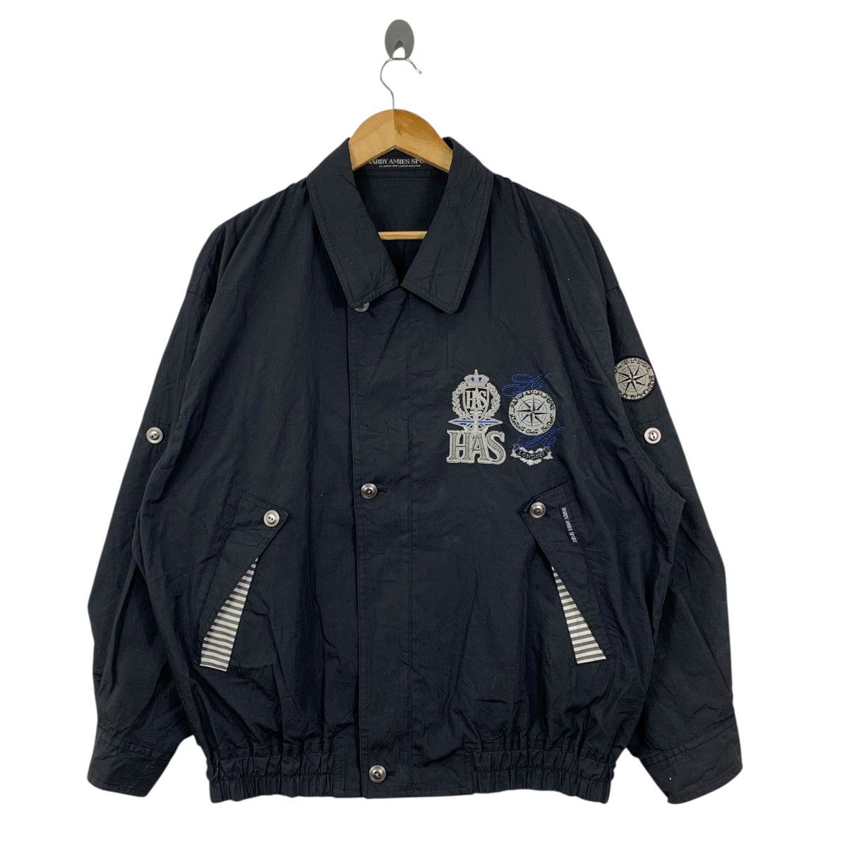 Hardy Amies Vintage HARDY AMIES SPORT LondonEngland Bomber Zipper Jacket Size US L / EU 52-54 / 3 - 1 Thumbnail