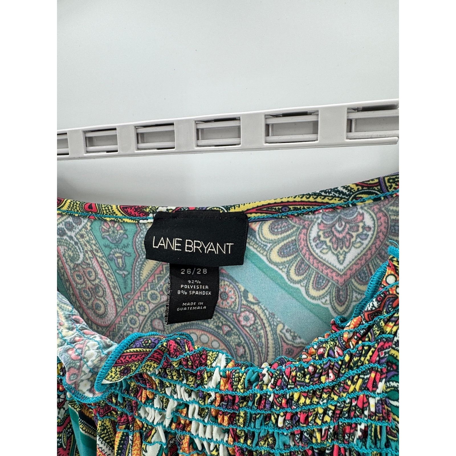 Other Lane Bryant True Y2K paisley teal brown shirt size 26/28 Size 3XL / US 20-22 - 3 Thumbnail