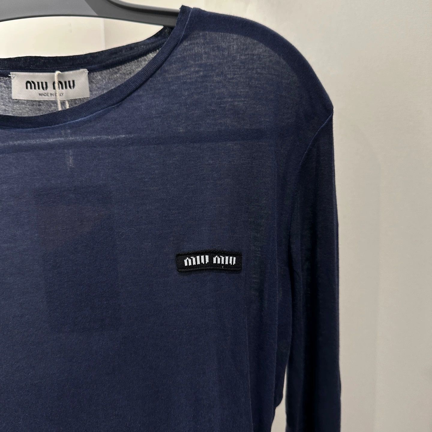 Miu Miu MIU MIU may515 Logo Letter Thin Cotton Base Layer M Size M / US 6-8 / IT 42-44 - 6 Thumbnail