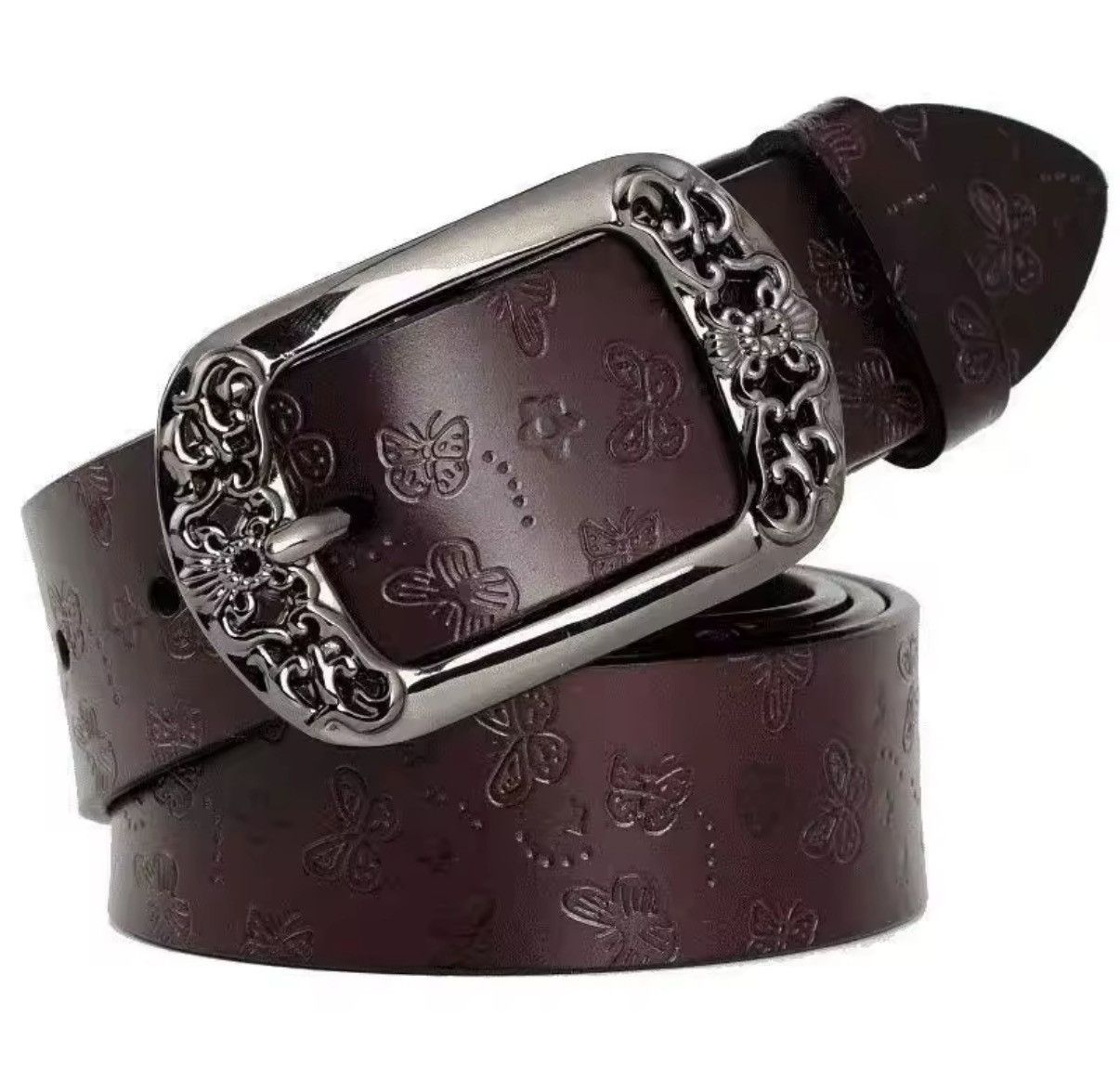 Other Stylish PU Leather Belt with Decorative Buckle Y2k Size ONE SIZE - 1 Thumbnail