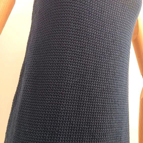 Lafayette 148 LAFAYETTE 148 Slub Blue Cotton Scoop Neck Knit Tank - Medium Size M / US 6-8 / IT 42-44 - 3 Thumbnail