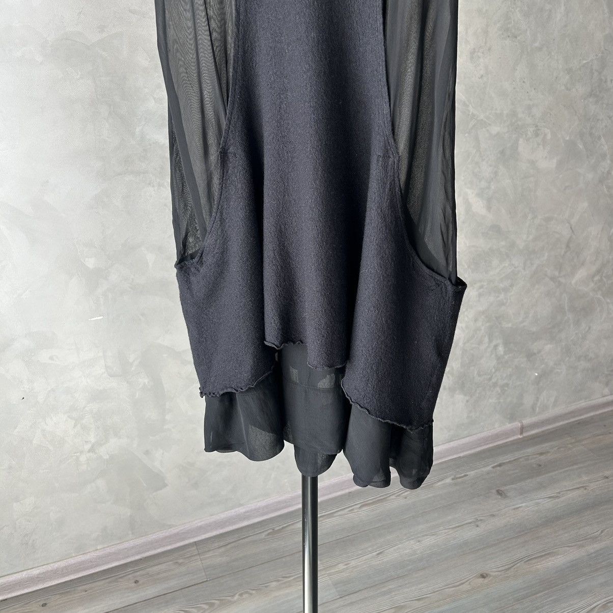 Transit TR-900 Transit Par Such Wool / Viscose Avantgarde Dress Size XS / US 0-2 / IT 36-38 - 3 Thumbnail