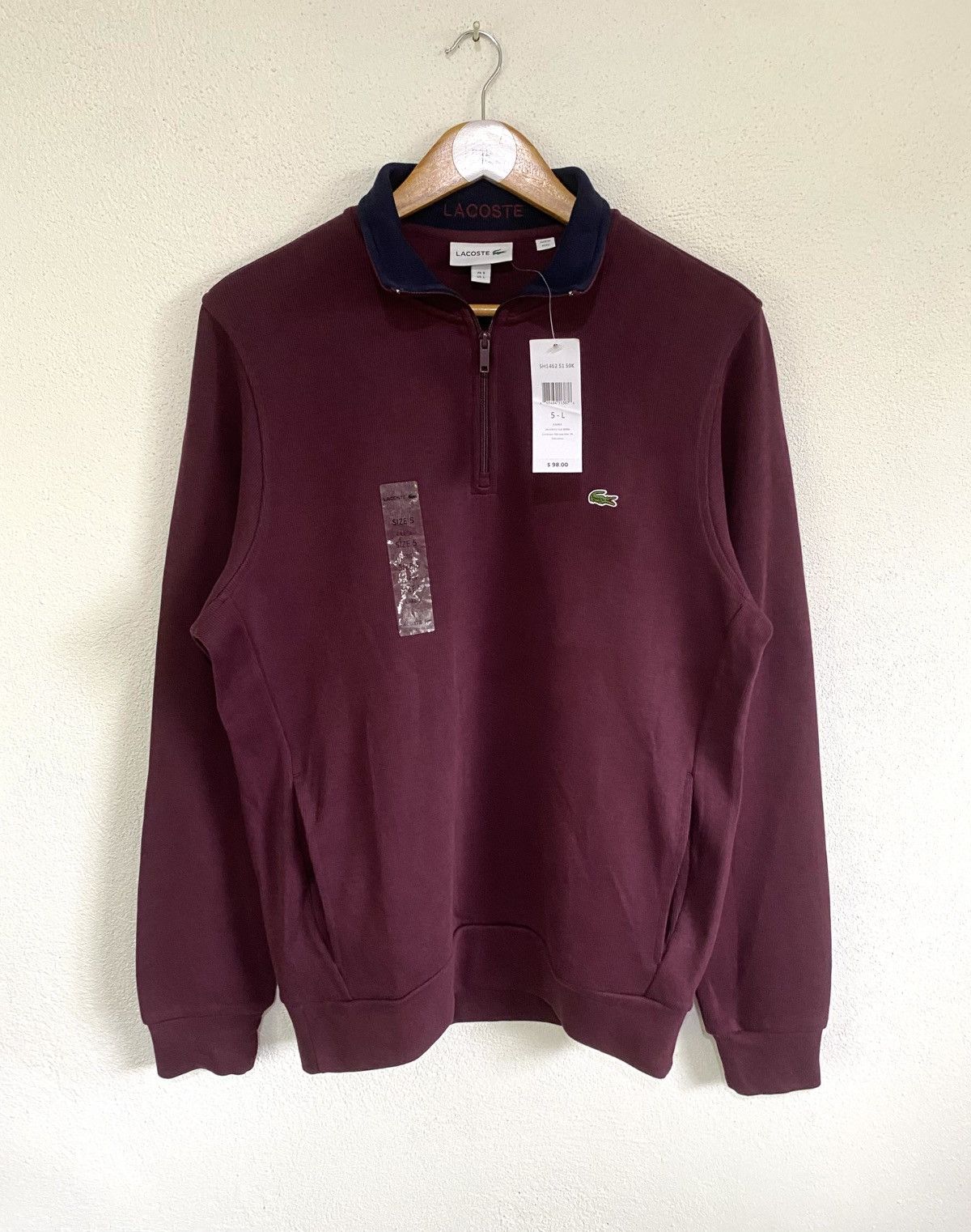 Lacoste Lacoste Quarter-Zip Sweatshirt Size US L / EU 52-54 / 3 - 1 Thumbnail