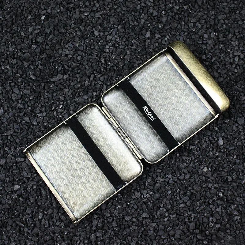 Other Cigarette Box Storage Case Portable Retro Bronze Gift Size ONE SIZE - 3 Thumbnail