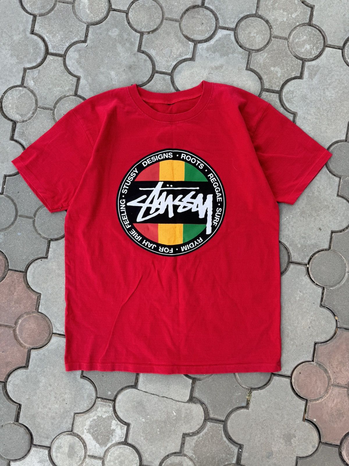 Stussy × Supreme Stussy X Union Roots Reggae Shirt | Grailed