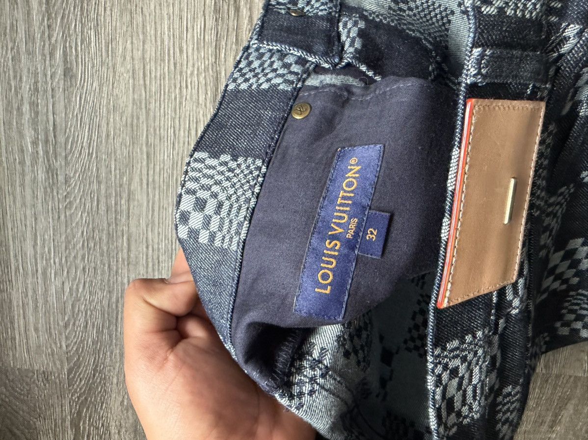 Louis Vuitton Louis Vuitton Distorted Damier Denim Indigo Blue Size 32 Size US 32 / EU 48 - 8 Thumbnail