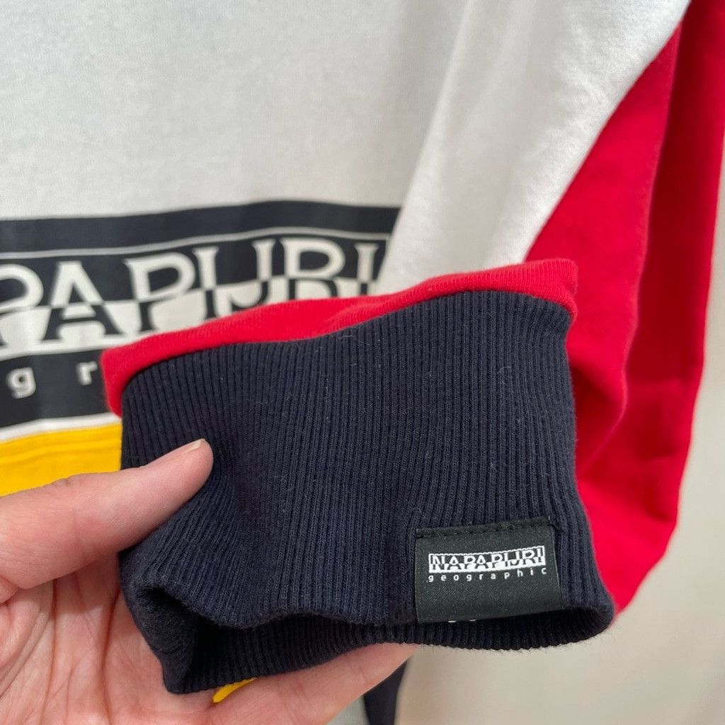 Napapijri Napapijri Bek Colorblock Cotton Kangaroo Pocket Pullover- M Size US M / EU 48-50 / 2 - 9 Thumbnail