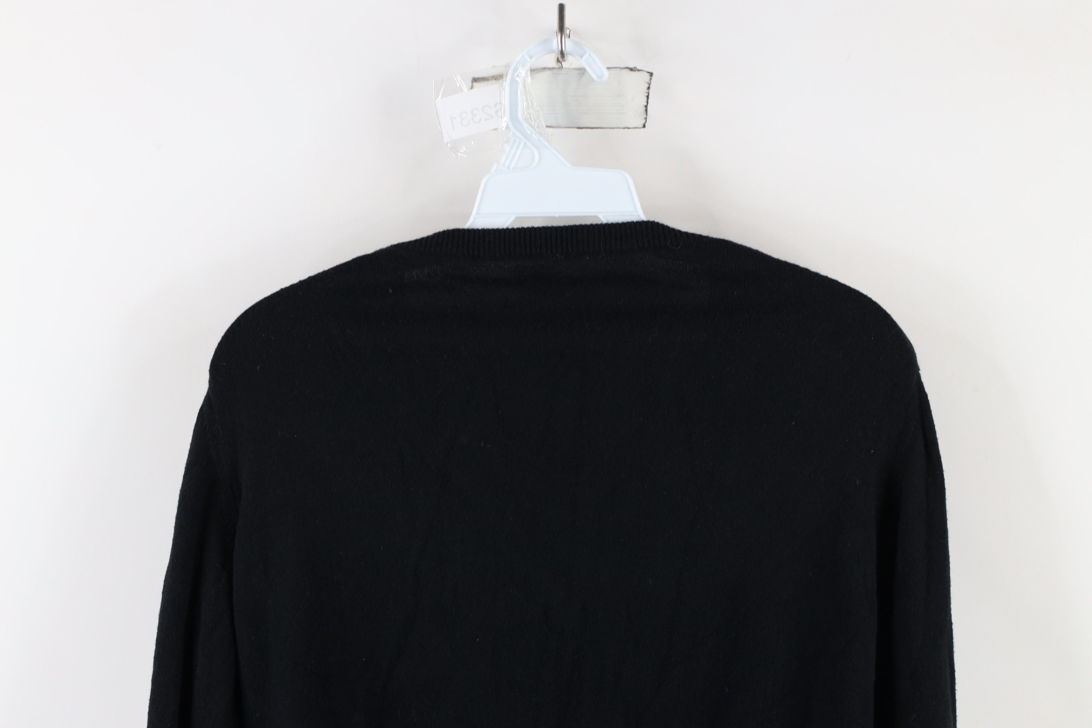 Vintage ED Ellen Degeneres Love Cashmere Blend Knit Sweater Black Size L / US 10 / IT 46 - 7 Thumbnail