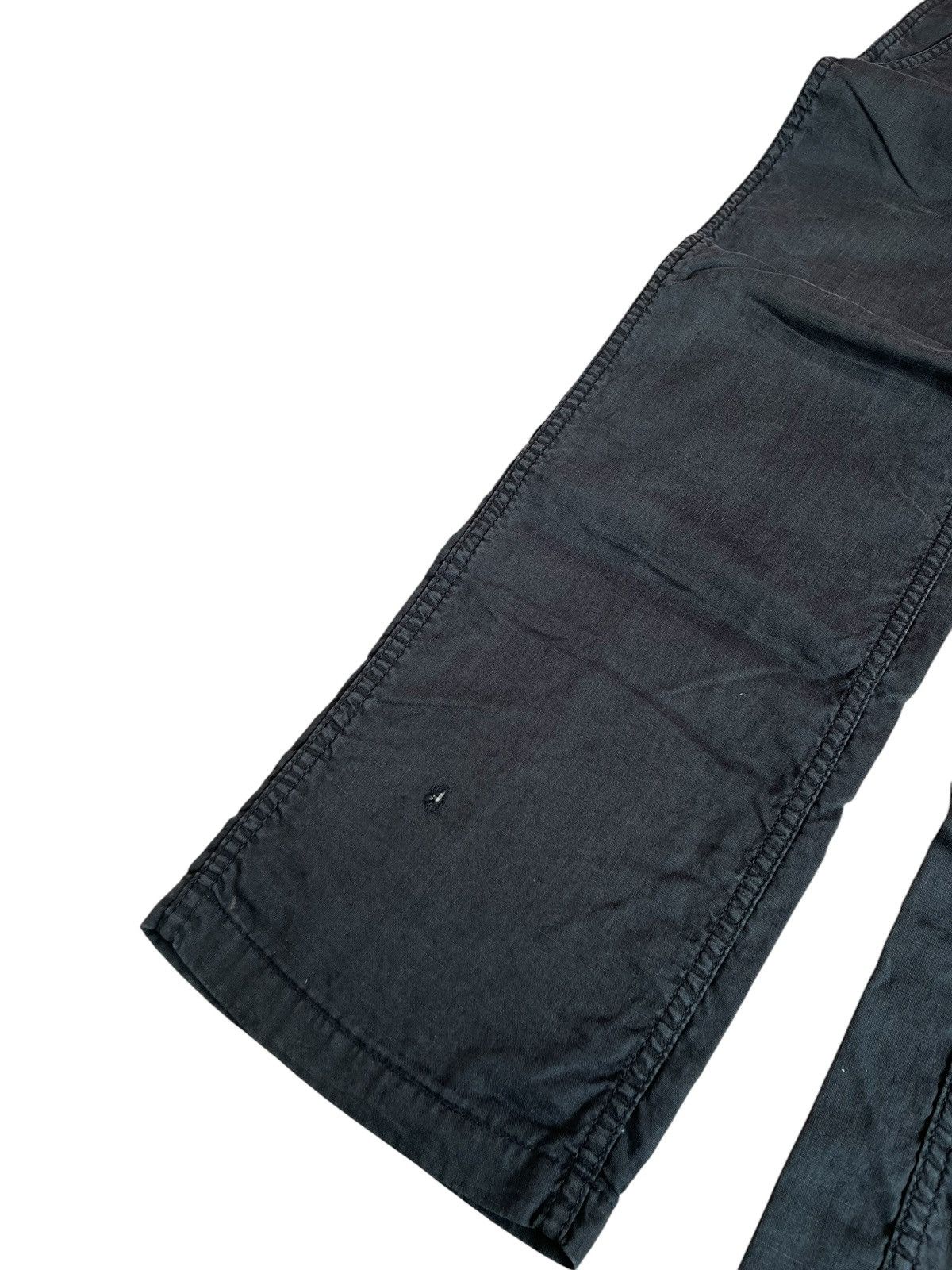 Comme des Garcons Cdg homme AD2004 straight black linen trousers Size US 31 - 3 Thumbnail