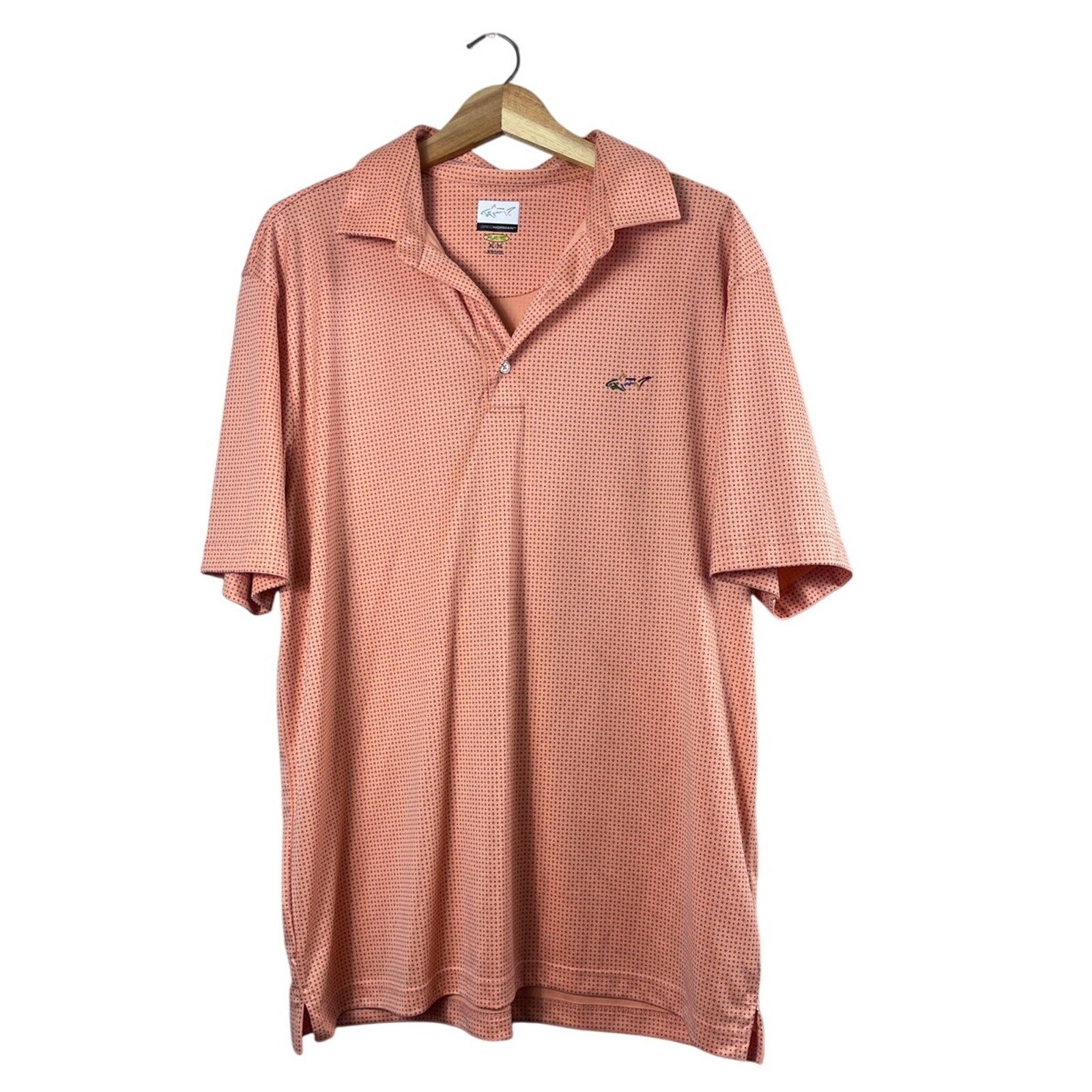 Greg Norman Orange Patterned Greg Norman Polo Shirt XL Size US XL / EU 56 / 4 - 1 Thumbnail