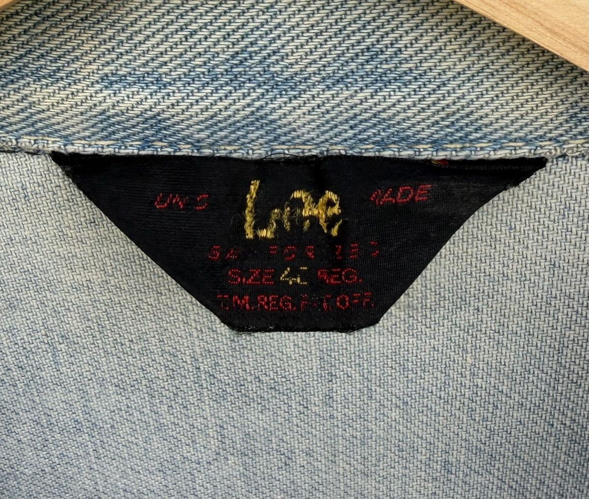 Lee Vintage Lee Riders Denim Jacket Light Wash Faded 70s 80s Size US L / EU 52-54 / 3 - 15 Thumbnail