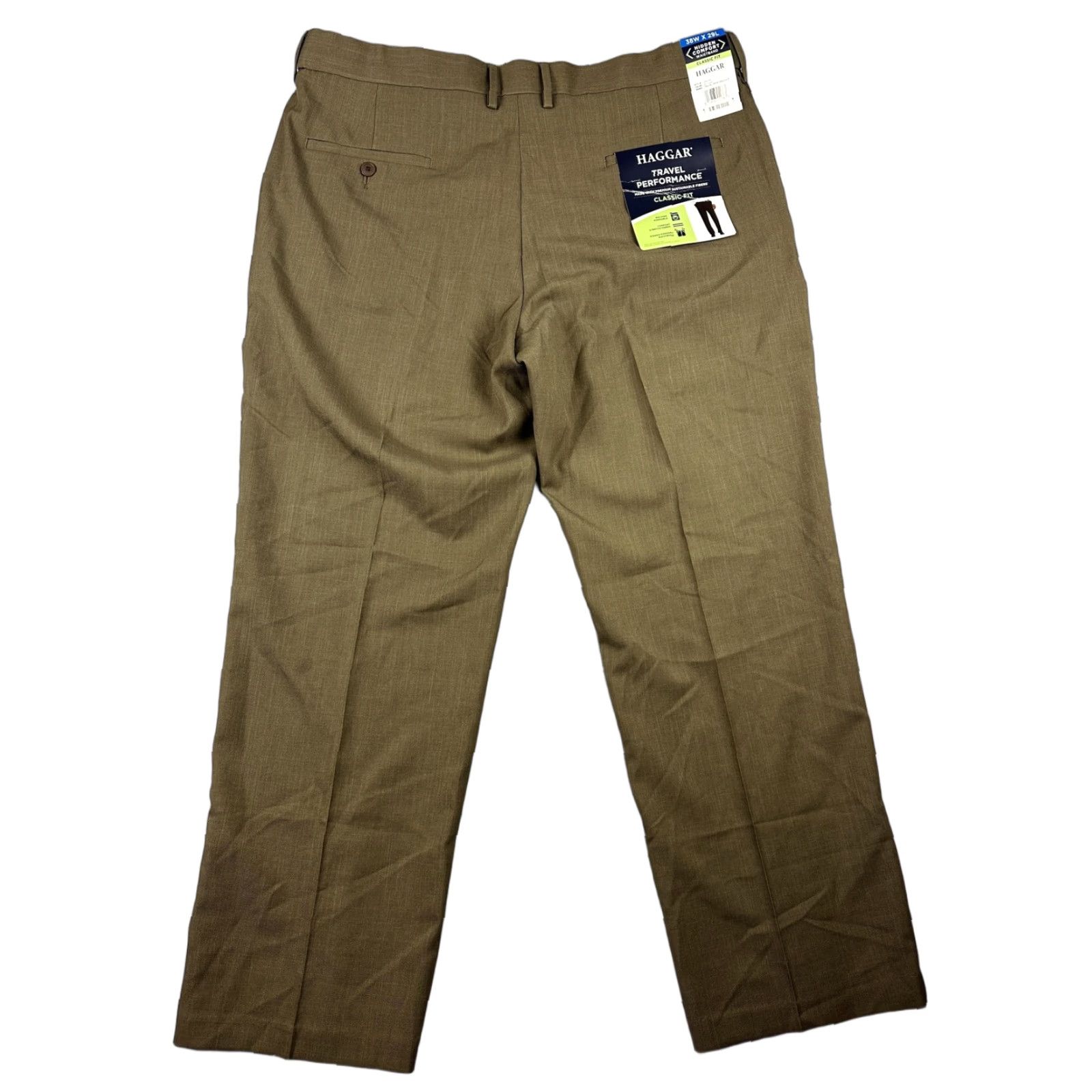 haggar brown dress pants Haggar Dress Pants Men's 36