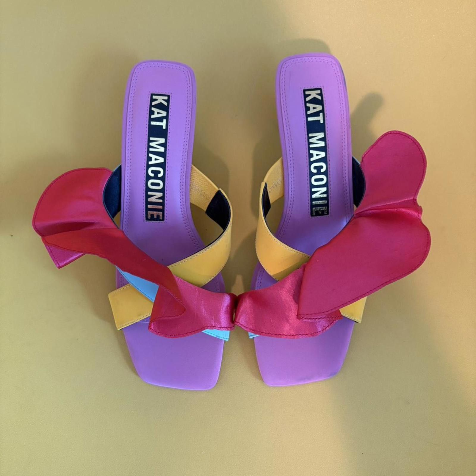 Designer Kat Maconie Dia Kitten Heels - worn once! Size US 8 / IT 38 - 2 Thumbnail