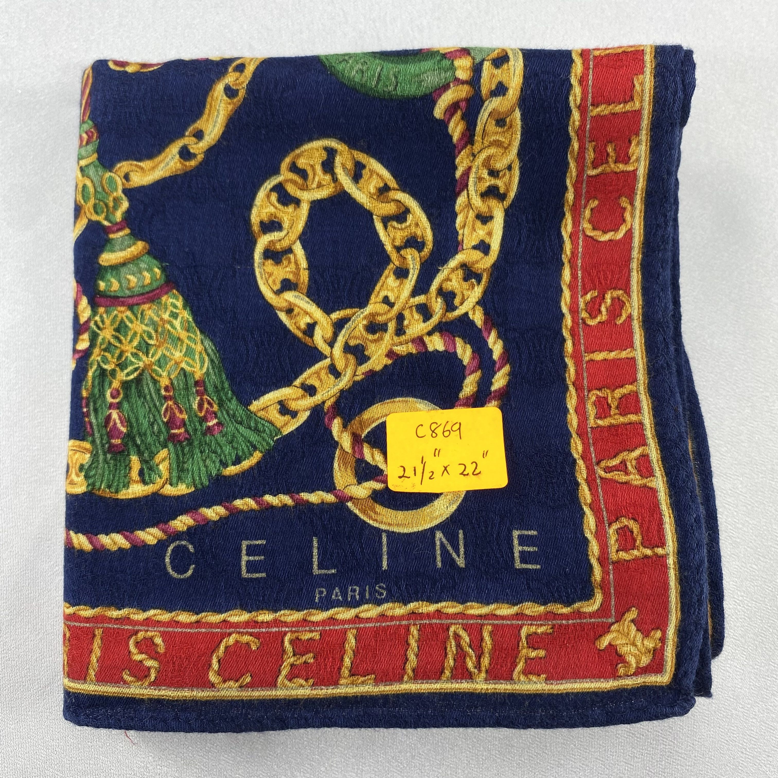 Celine Celine Hnadkerchief / Bandana / Neckerchief C869 Size ONE SIZE - 7 Thumbnail