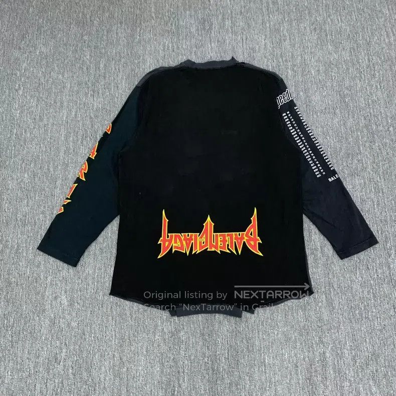 Balenciaga Balenciaga Black Inverted LOGO Long Sleeve Size US S / EU 44-46 / 1 - 2 Thumbnail