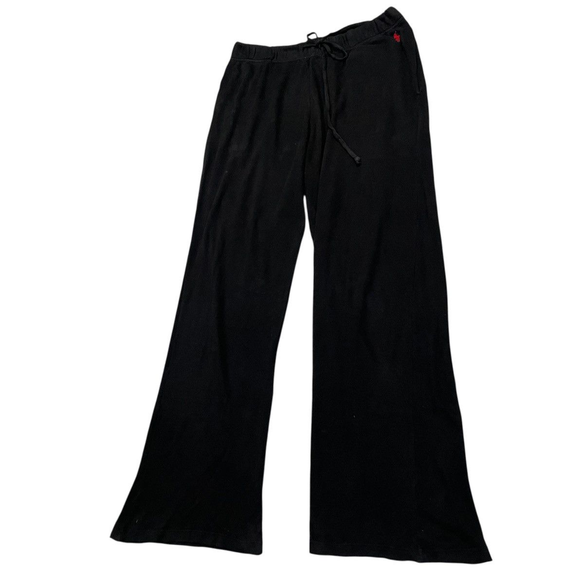 Polo Ralph Lauren Polo Ralph Lauren Black Wide Leg Lounge Pants Size US 34 / EU 50 - 2 Thumbnail