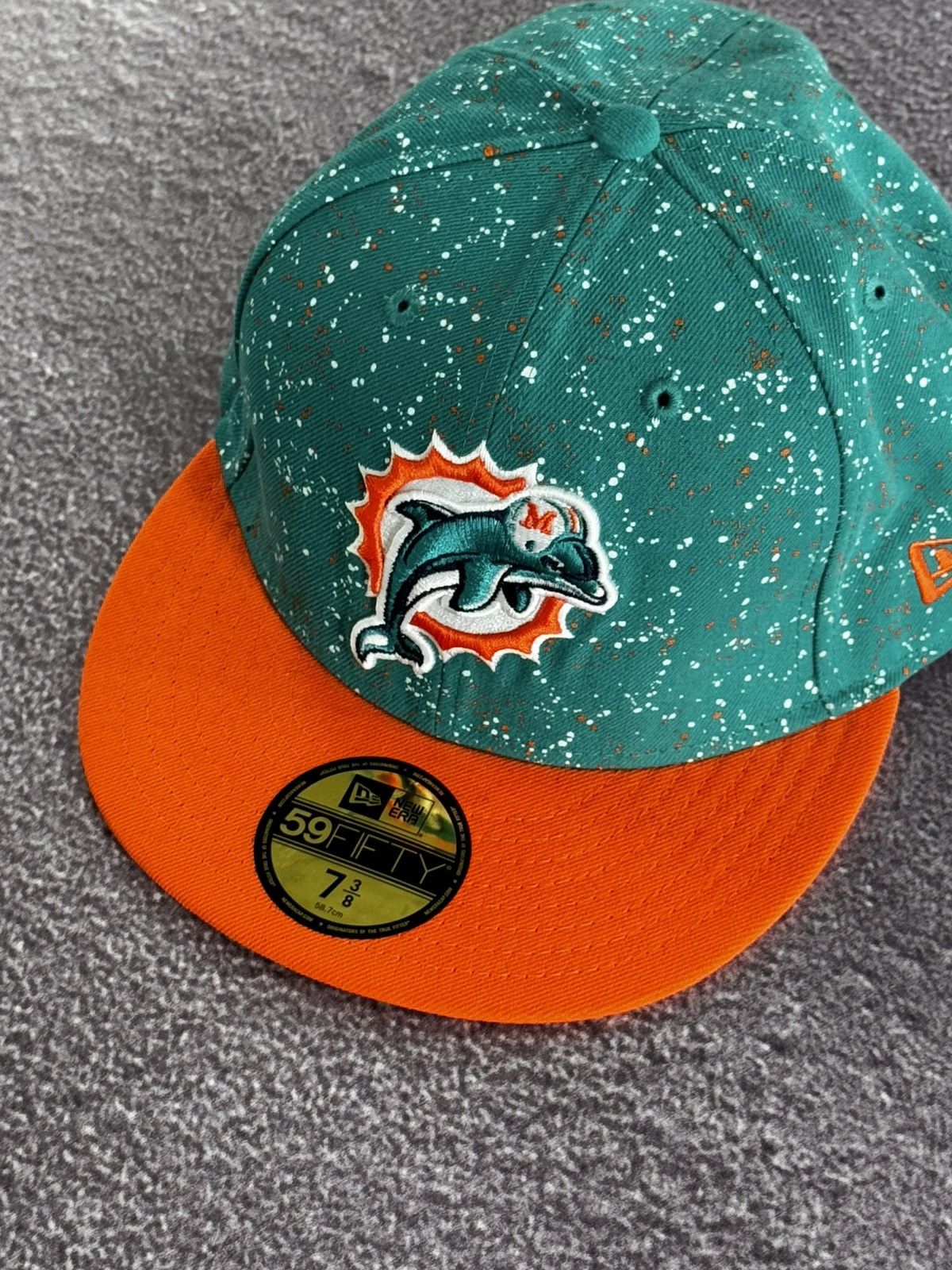 New Era Vintage Miami Dolphins Hat Cap Navy BlueNFL Size ONE SIZE - 4 Thumbnail