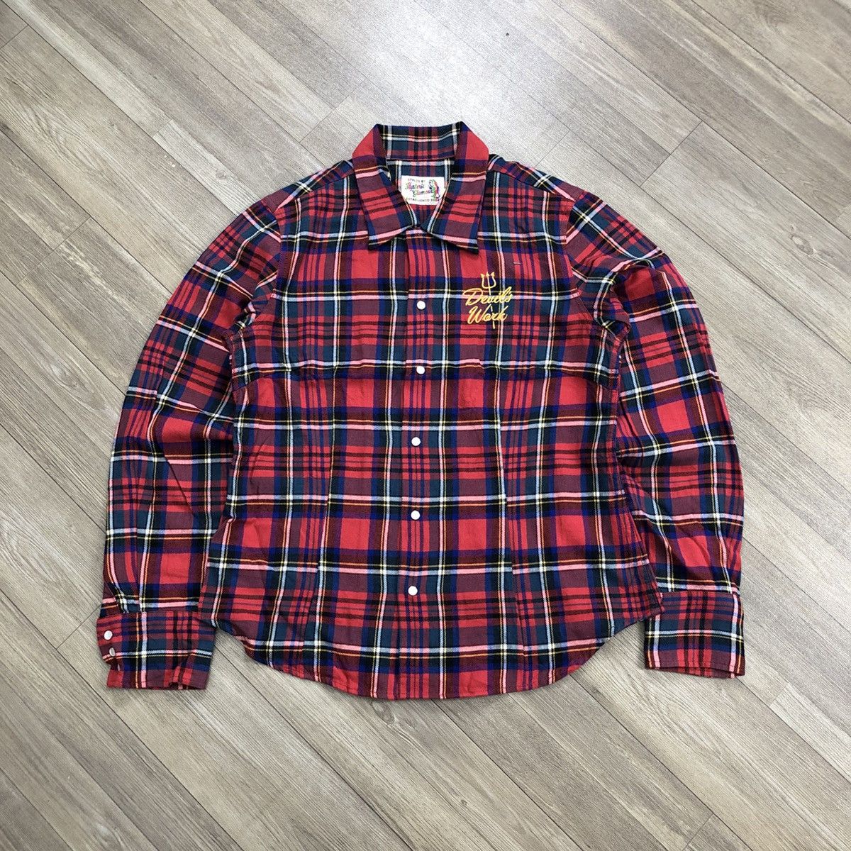 Hysteric Glamour × Japanese Brand Vintage Hysteric Glamour Rockin Bones Flannel Shirt Women Size M / US 6-8 / IT 42-44 - 13 Thumbnail