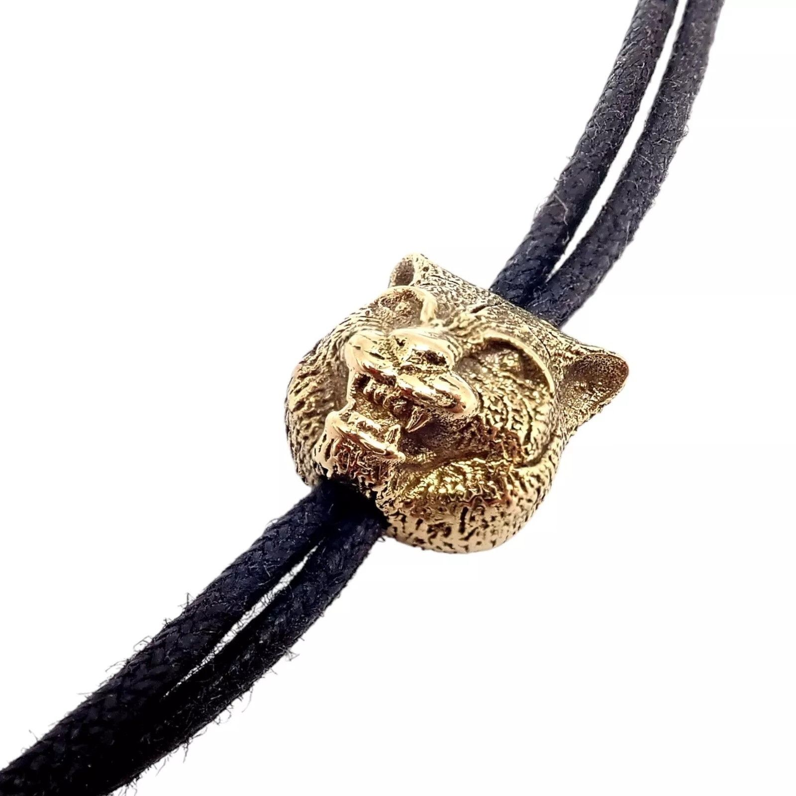 Gucci Gucci Gold Le Marche des Merveilles Tiger Bolo Tie Necklace Size ONE SIZE - 2 Thumbnail