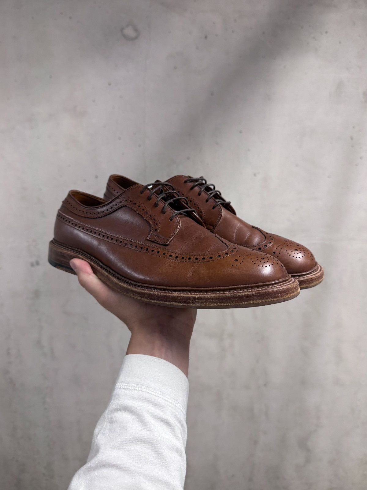 Alden Alden for J. Crew Longwing Blucher Dress Shoes | US 11 Size US 11 / EU 44 - 3 Thumbnail