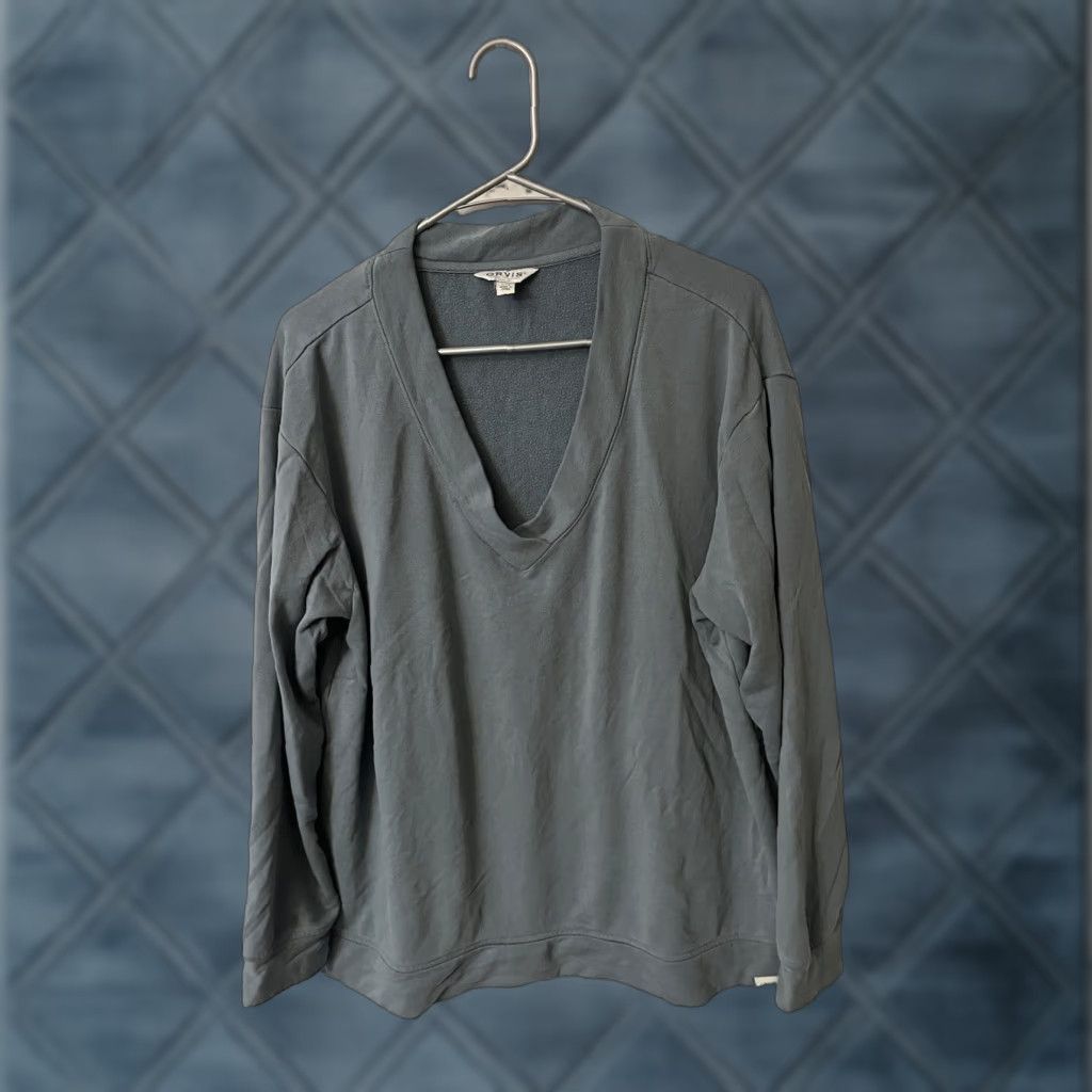 Orvis Orvis Sweater Mens Large Gray Long Sleeve V-Neck Shirt Pullover Classic Outdoor Sports All Seasons Size US L / EU 52-54 / 3 - 1 Thumbnail