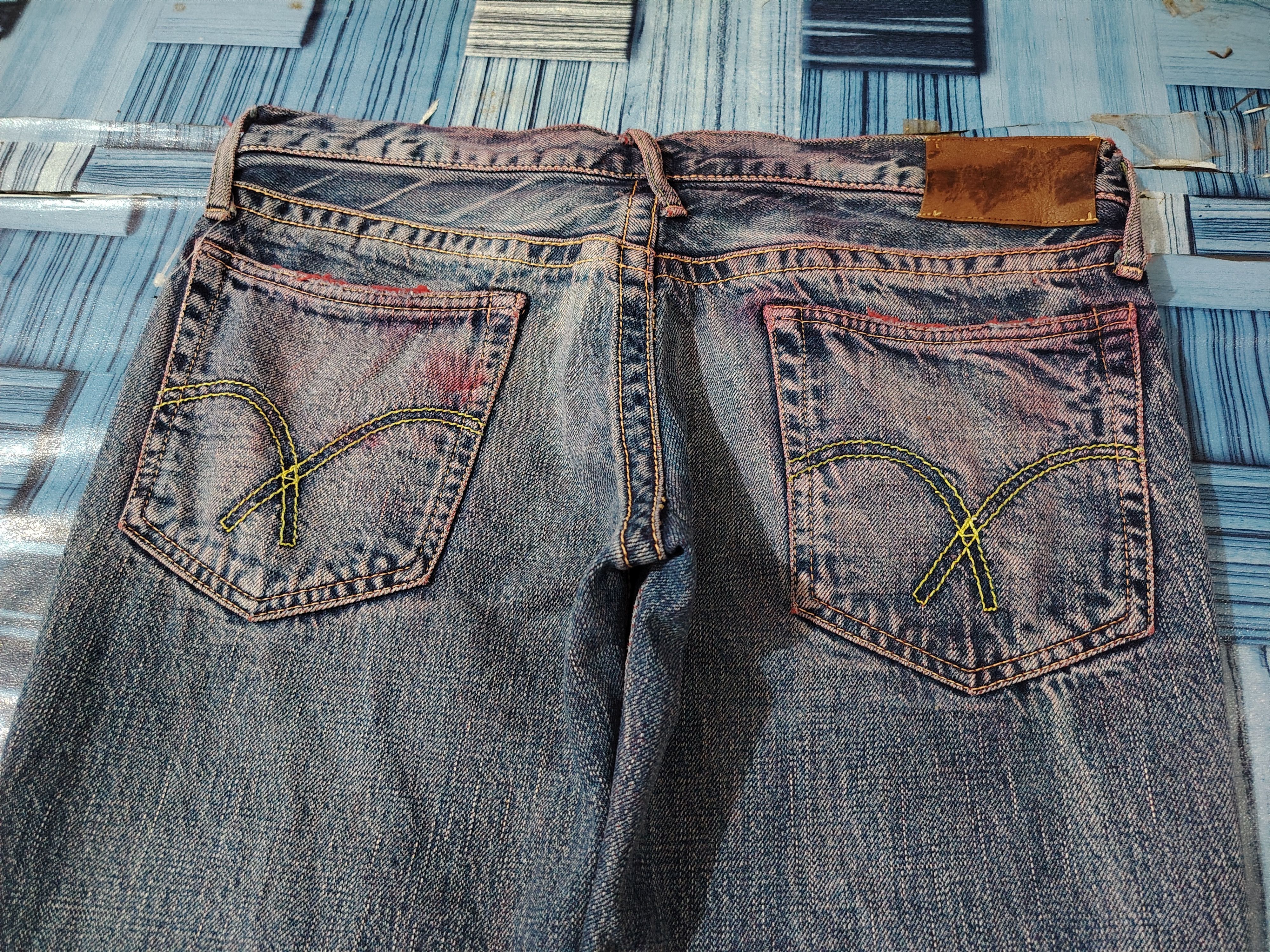 Full Count & Co. Japanese Fullcount Flared Jeans Distressed denim Size US 31 - 18 Thumbnail