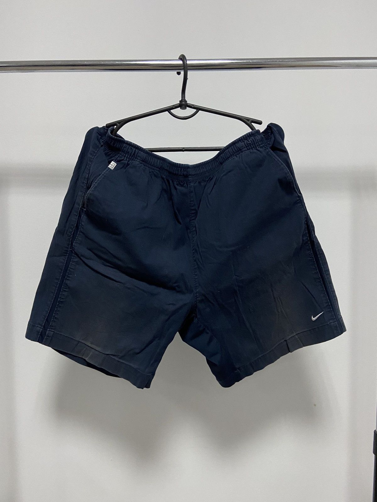 Nike × Vintage Nike Court Shorts Vintage Small Logo Style Y2K Nylon Size US 34 / EU 50 - 1 Thumbnail