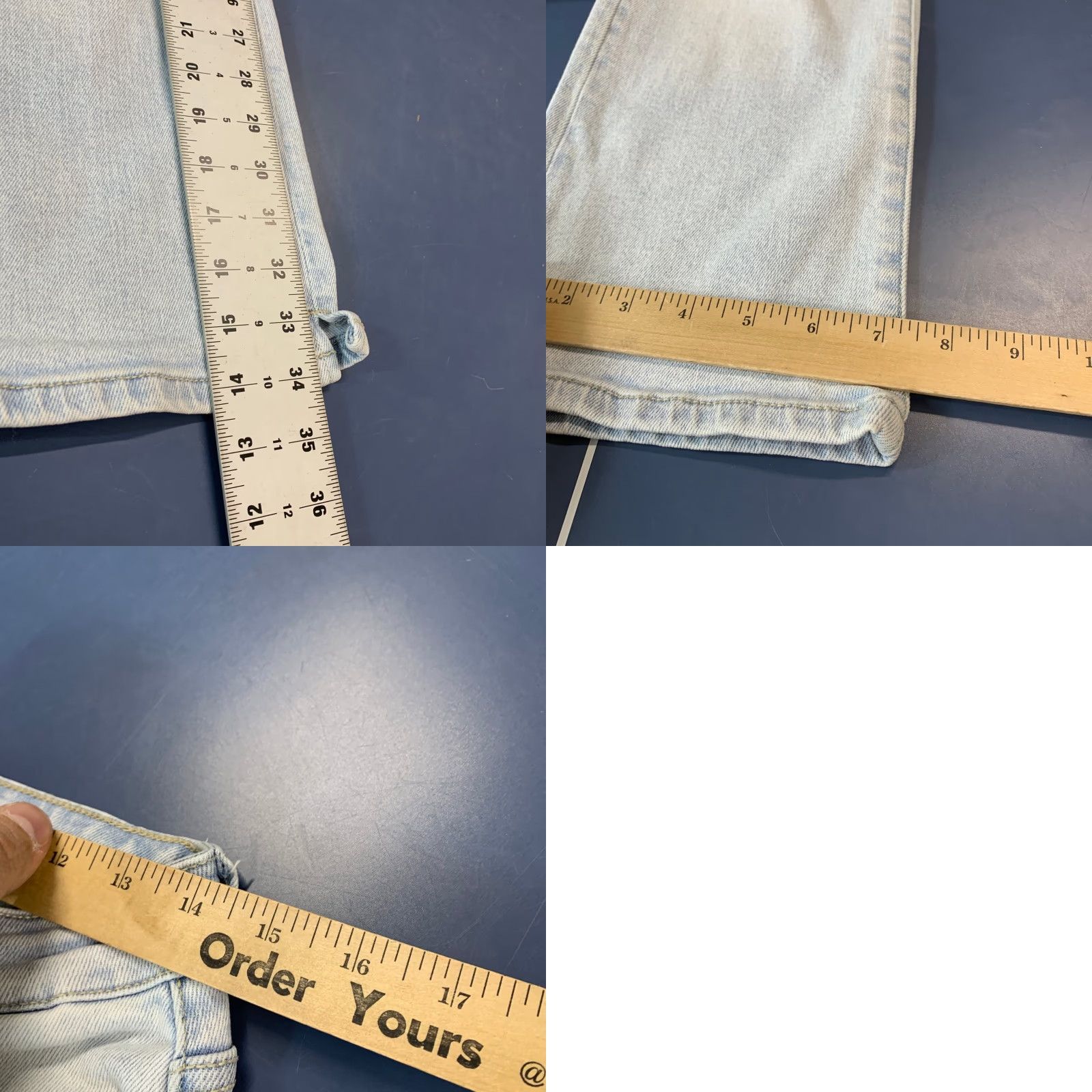 Vintage KanCan Denim Jeans Womens 28x25.5 Tag 7/27 Medium High Rise Bootcut Denim Jeans Blue 5-Pocket Design Womens Jeans Bootcut 28x25.5 Mens? Size 28" / US 6 / IT 42 - 9 Thumbnail