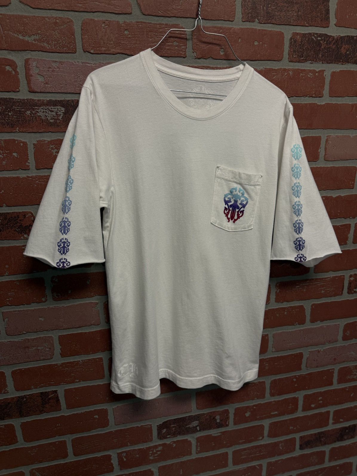 Chrome Hearts Chrome Hearts Colorful Dagger Tee Shirt Cut Sleeve Size M Size US M / EU 48-50 / 2 - 2 Thumbnail