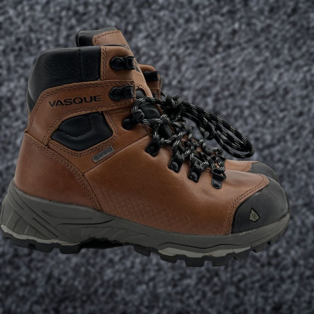 Vasque Vasque Womens Hiking Boots 6M Brown Leather Gore-Tex Vibram Waterproof Ankle Bootie Size US 6 / IT 36 - 1 Thumbnail