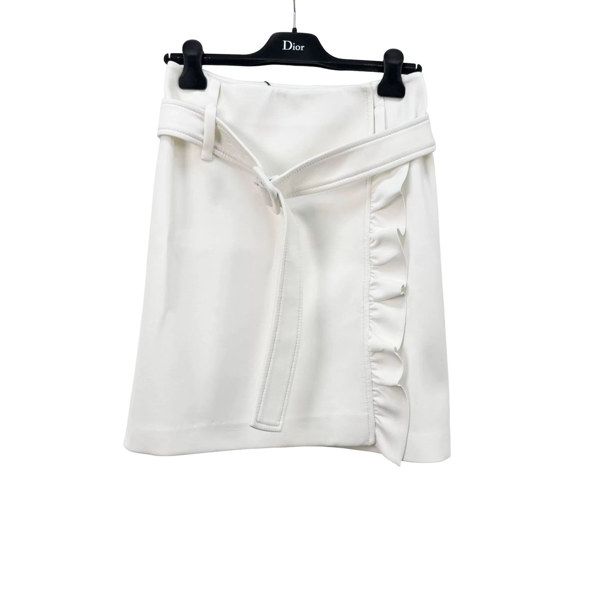 Prada Prada Ruffle Belted Mini Skirt IT 36 Size 25" / US 0 / IT 36 - 1 Thumbnail
