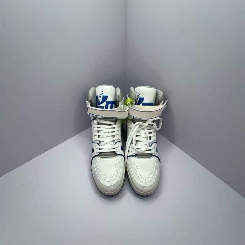 Louis Vuitton Louis Vuitton Trainer Logo Sneakers in Blue and White - Size US 9 / EU 42 - 6 Thumbnail