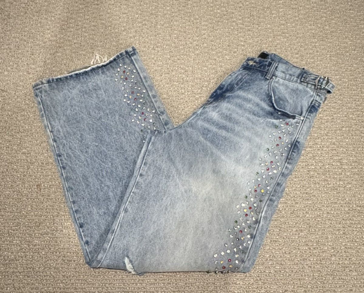 HMDD HAPPY MEMORIES DON’T DIE CRYSTAL JEANS Size US 34 / EU 50 - 1 Thumbnail