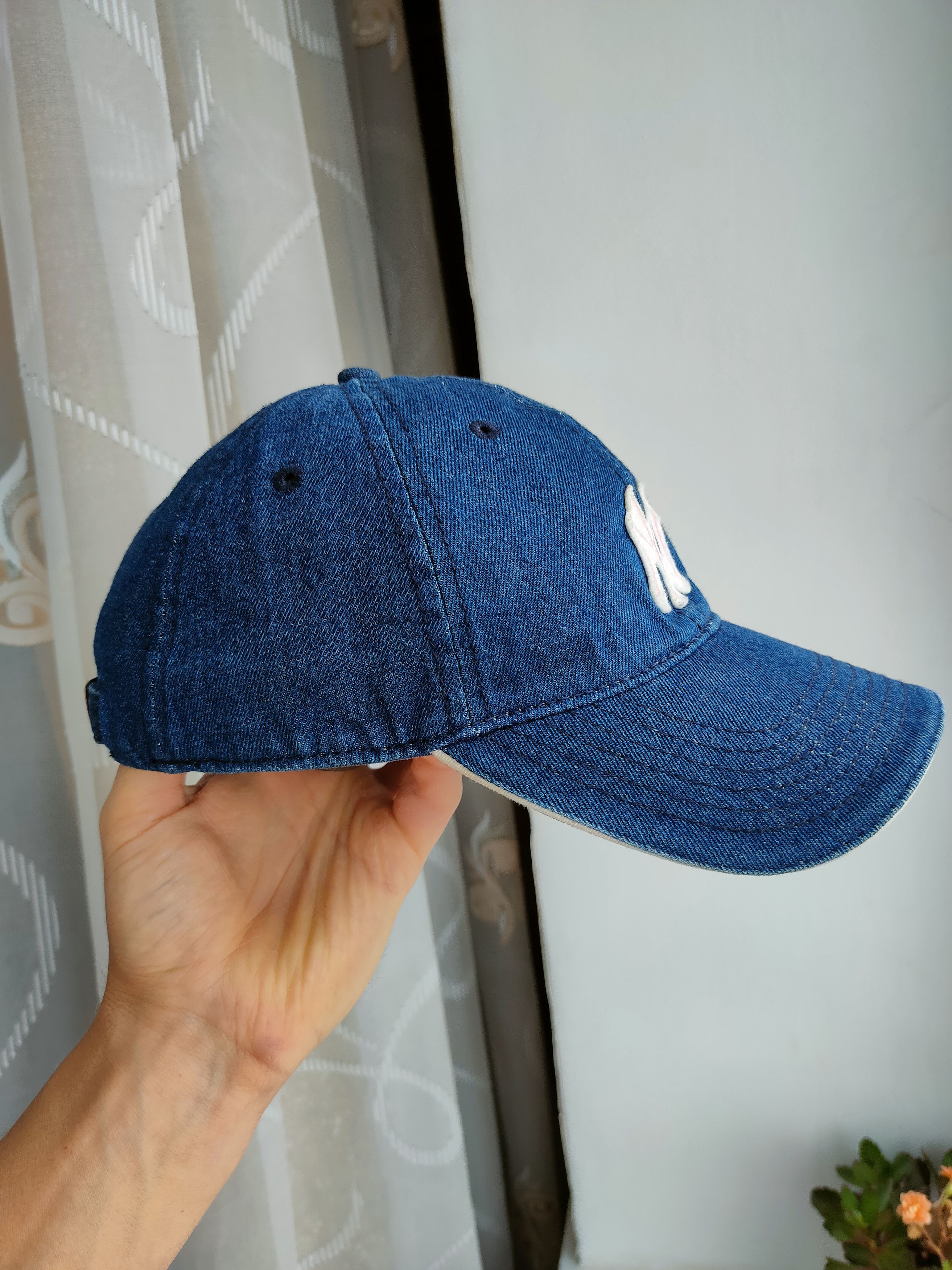 MLB × Twins Enterprise Inc. Vintage NY Yankees MLB Denim with Pink Logo Cap Unisex Size ONE SIZE - 3 Thumbnail