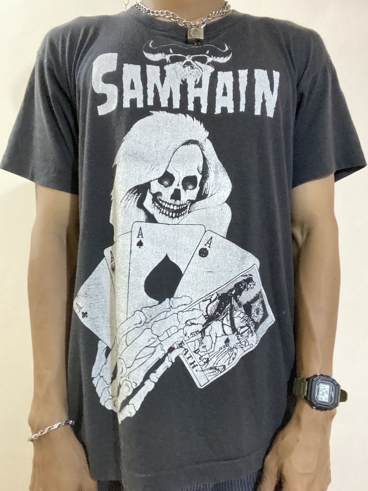 Band Tees Vintage 80s SAMHAIN Rare Size US L / EU 52-54 / 3 - 1 Thumbnail