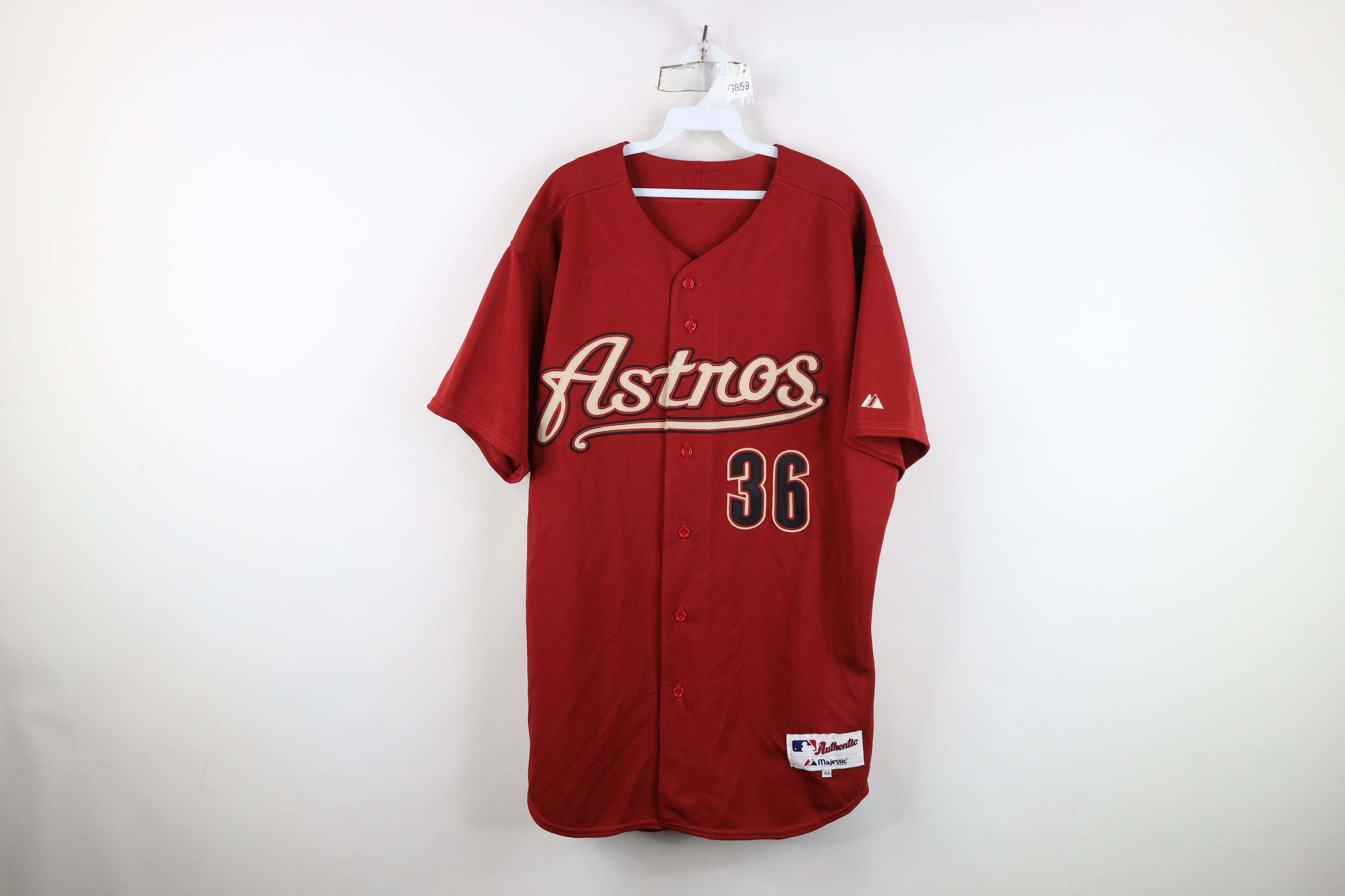 Majestic Vintage 90s Majestic Houston Astros Baseball Jersey #36 USA Size US XXL / EU 58 / 5 - 1 Thumbnail