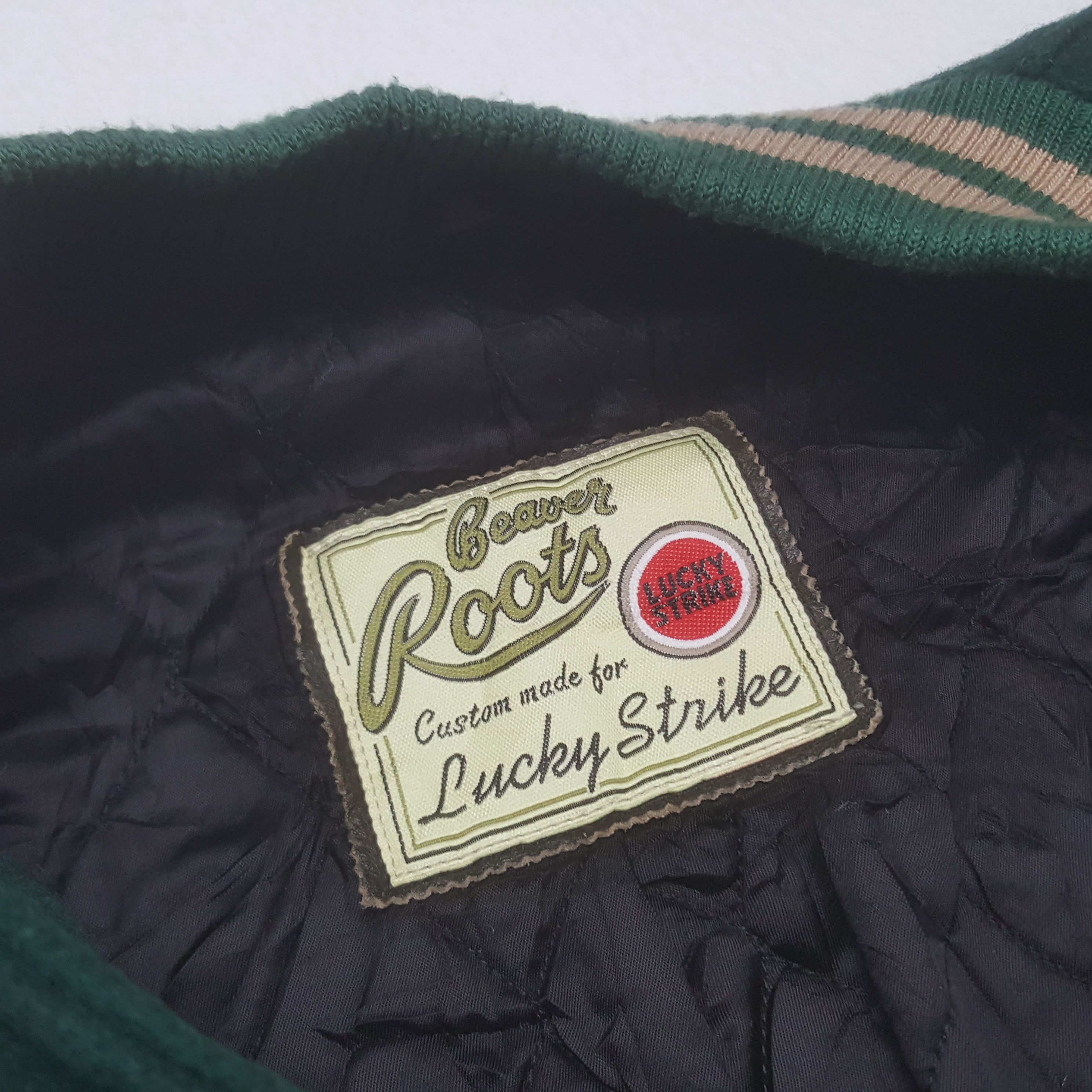 Vintage Vintage Lucky Strike Cigarettes Racing Varsity Jacket Size US XL / EU 56 / 4 - 5 Thumbnail