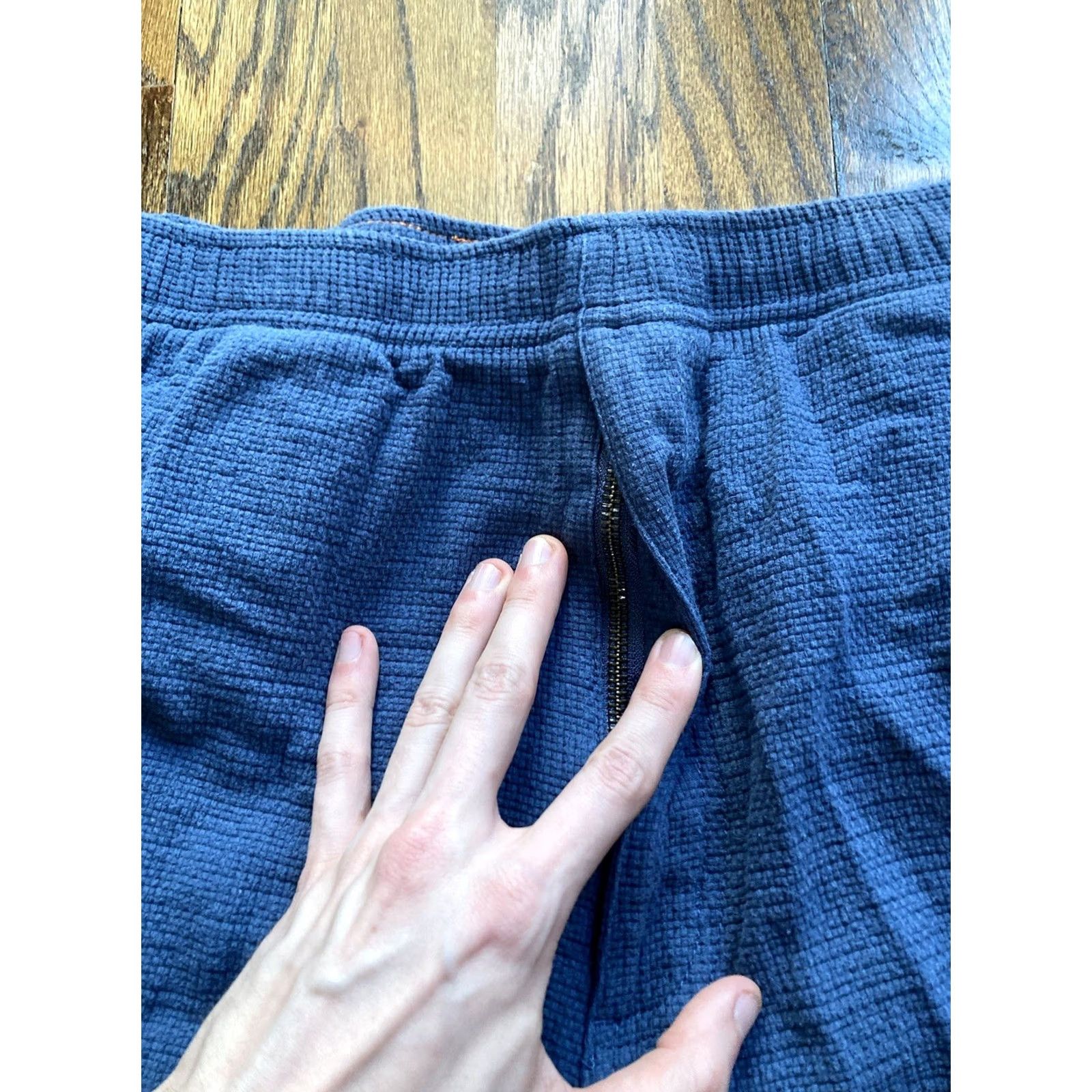 The Territory Ahead Territory Ahead Pants Mens 2XL/30 Blue Knit Lounge Drawstring Casual Travel Workwear Size US 39 - 6 Thumbnail
