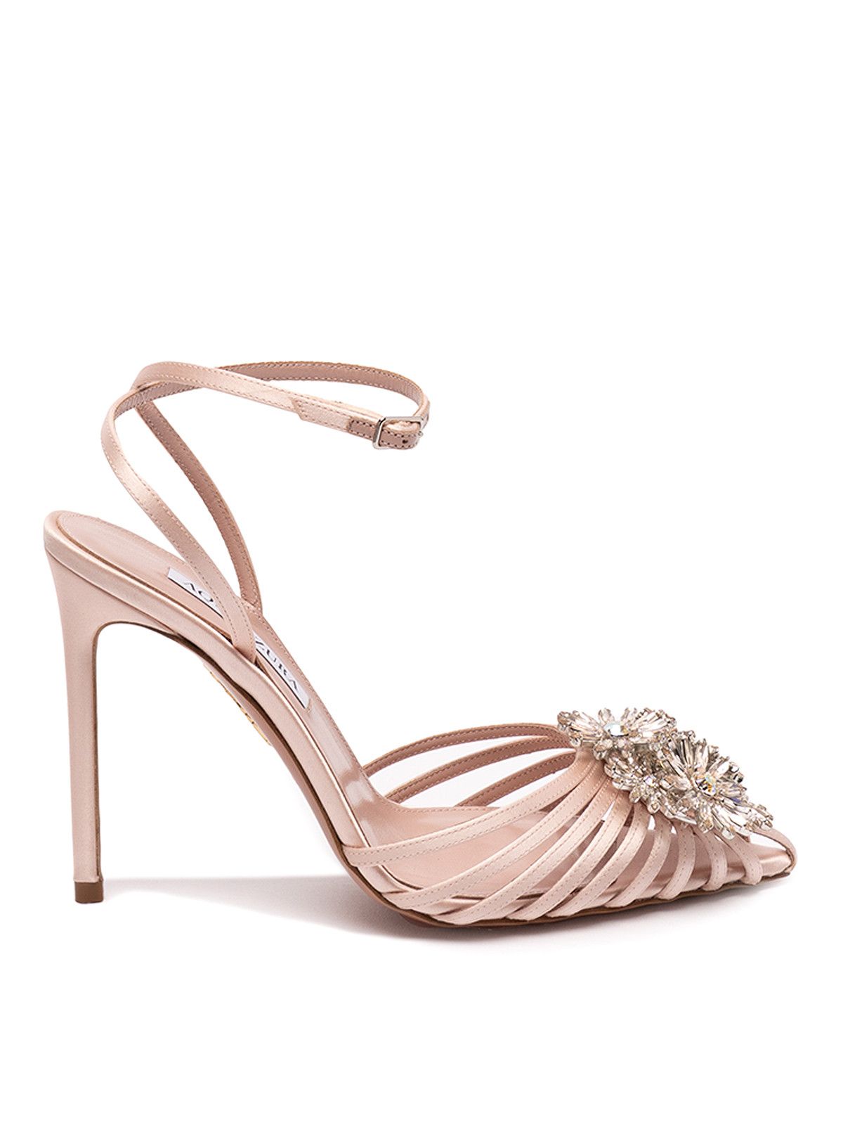 Aquazzura o1srvl11e1024 Heel in Beige Size US 10 / IT 40 - 1 Thumbnail