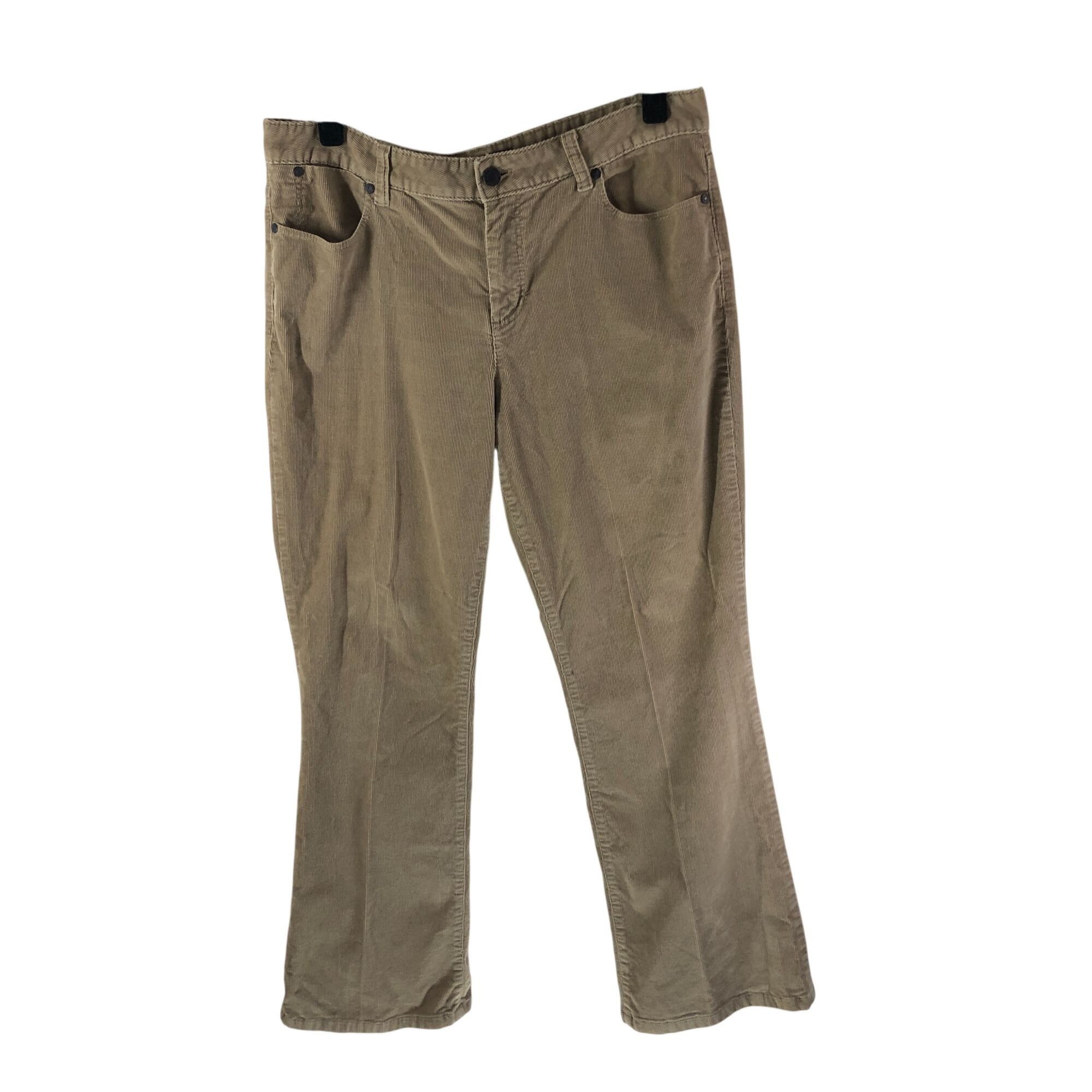 Talbots Talbots Womens Signature Boot Corduroy Pants Beige Stretch 1 Size 34" / US 12 / IT 48 - 1 Thumbnail