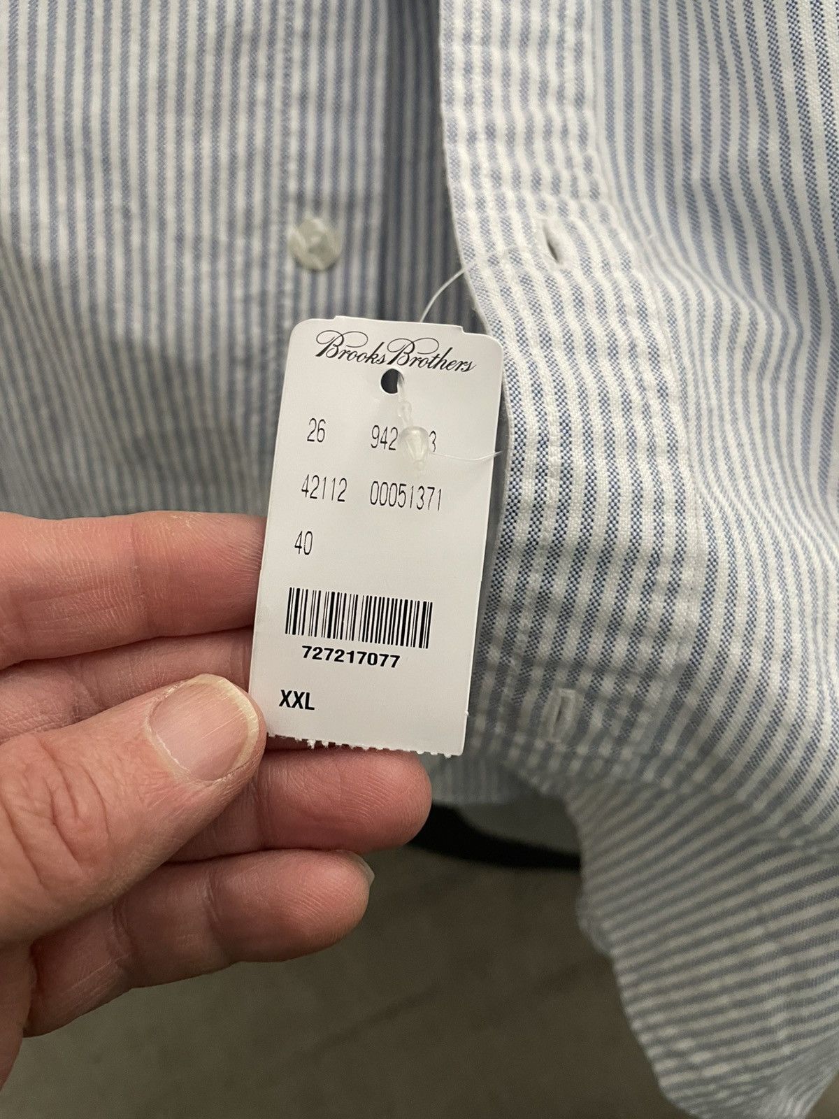 Brooks Brothers Red fleece dress shirt Size US XXL / EU 58 / 5 - 4 Thumbnail