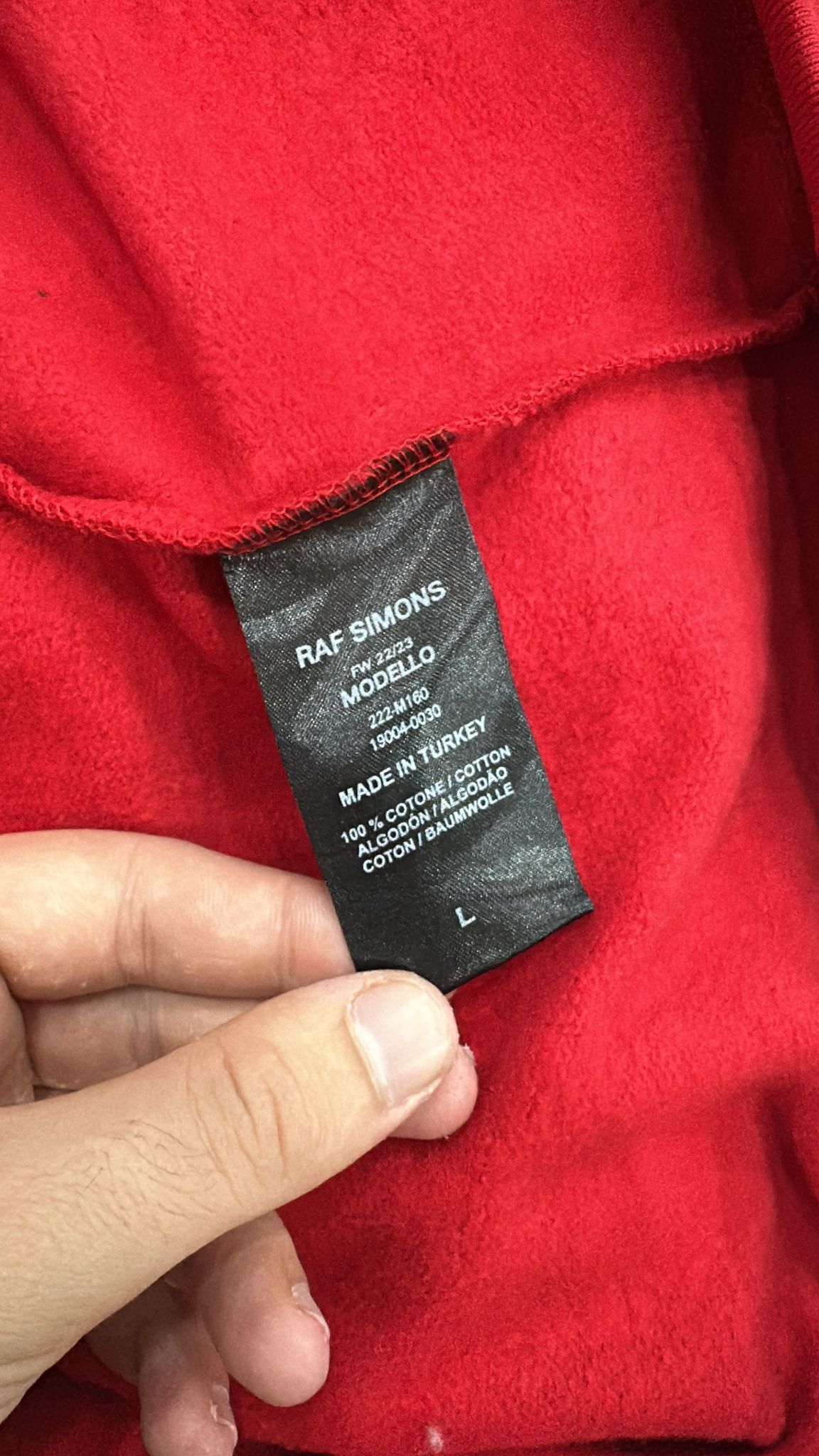 Raf Simons CC000021 Ghost Host Hoodie in Red Size US L / EU 52-54 / 3 - 8 Thumbnail