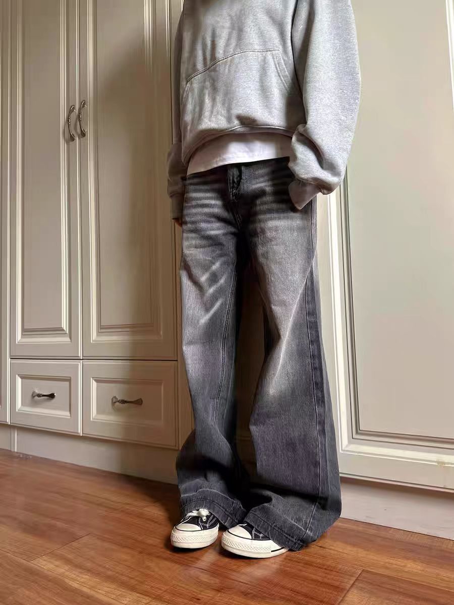 Japanese Brand × Jean Washed vintage Y2K micro flare cat whisker jeans Size US 34 / EU 50 - 2 Thumbnail