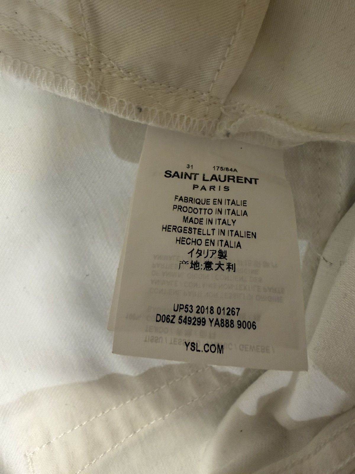 Saint Laurent Paris SLP D17 Flare Denim Size US 31 - 4 Thumbnail