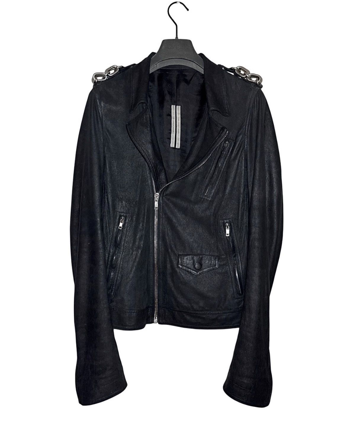 Rick Owens FW19 Larry Blistered Lamb Chain Stooges Jacket Size US M / EU 48-50 / 2 - 1 Thumbnail